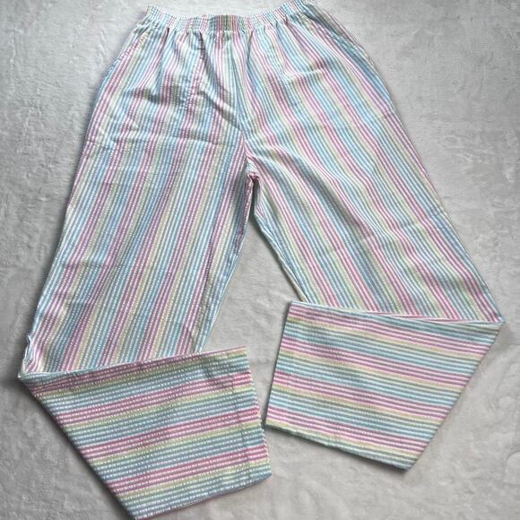 Cape Cod Sportswear vintage rainbow pastel pants & Top set size 12 petite - Picture 5 of 8